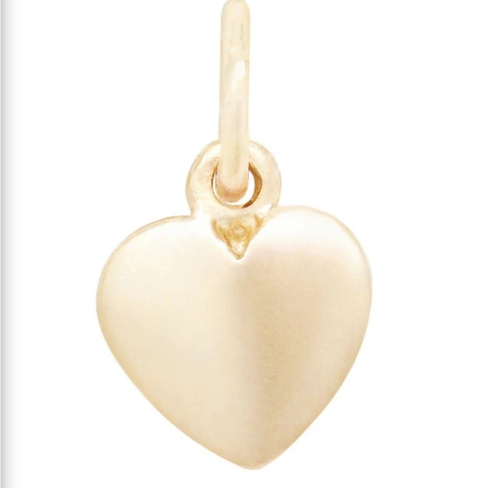 NEW Helen Ficalora 14K Yellow Gold Puffy Heart Charm